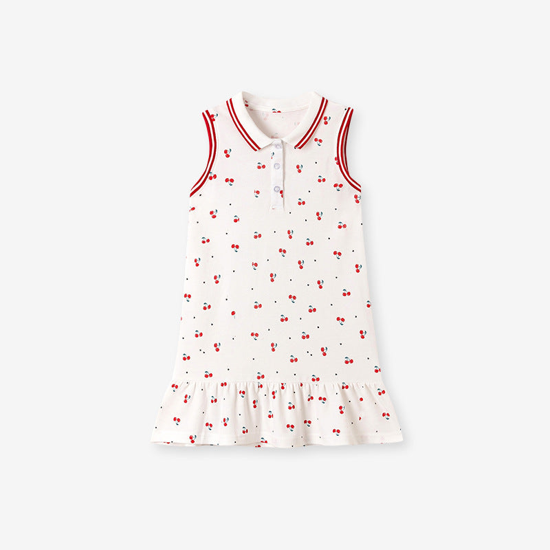Summer Sleeveless Girls' Dress Cute Sweet Children's DressCasual Kids Dress