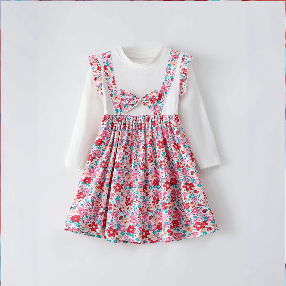 Girls Bow Dress Style Cute Children's Clothing