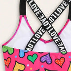 Cute Children's Swimsuit for Kids, Girls Bikini Beach One-Piece Swimwear