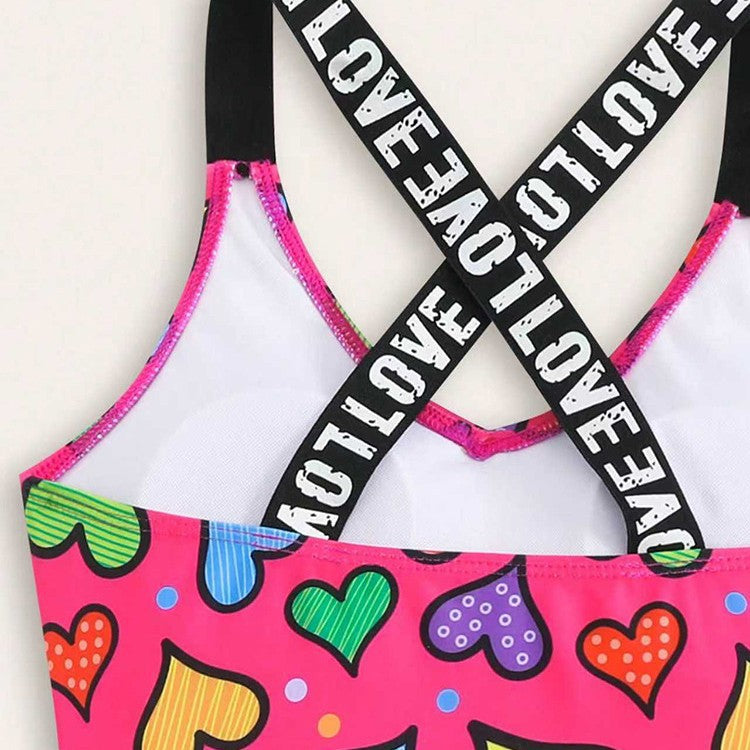 Cute Children's Swimsuit for Kids, Girls Bikini Beach One-Piece Swimwear