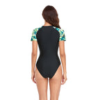 One piece swimsuit outdoor sun protection plus size