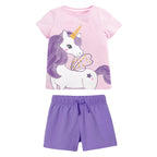 Kids Outfit Set Summer New Short Sleeve Children's Set Cotton Girl's Outfit
