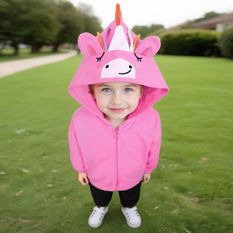 Girl's hoodie, cute children's coat, autumn cotton top