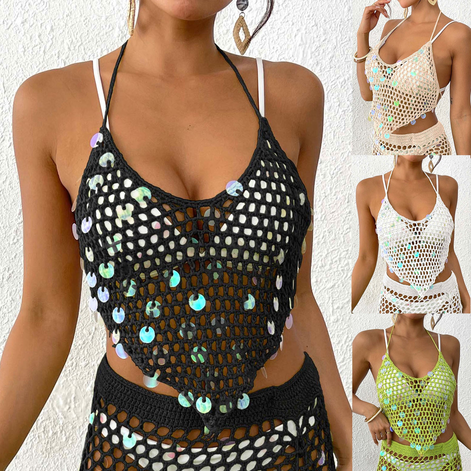 Ladies' Resort Beach Cover-Up, Sexy Bikini Top
