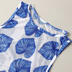 Printed Mesh Three-Piece Separated Bikini Swimwear for Women