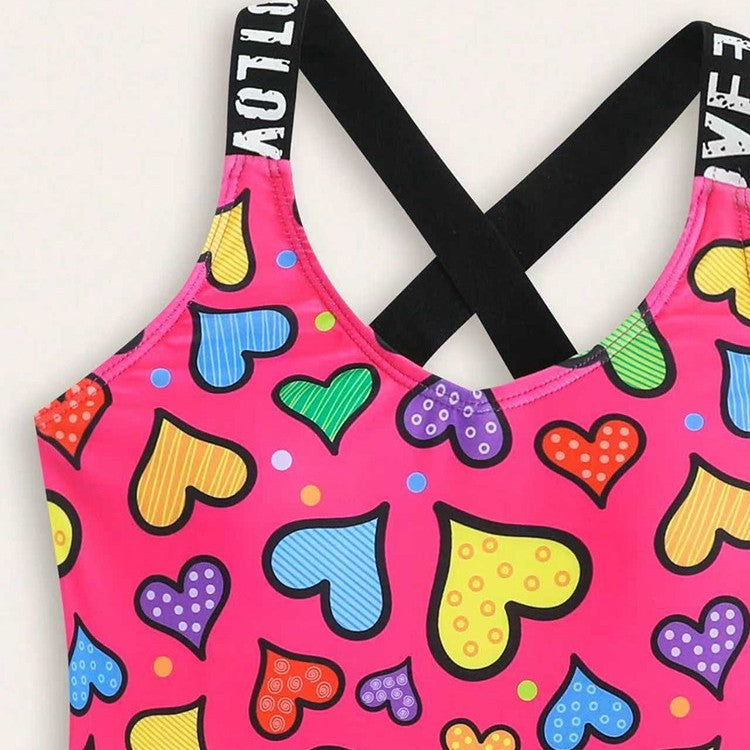 Cute Children's Swimsuit for Kids, Girls Bikini Beach One-Piece Swimwear