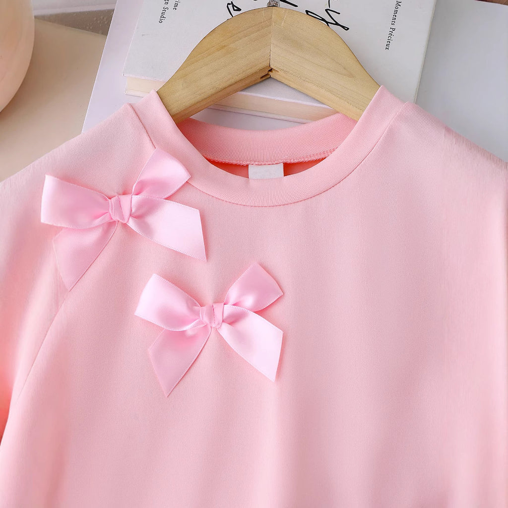 Round neck short sleeved T-shirt shorts two-piece set