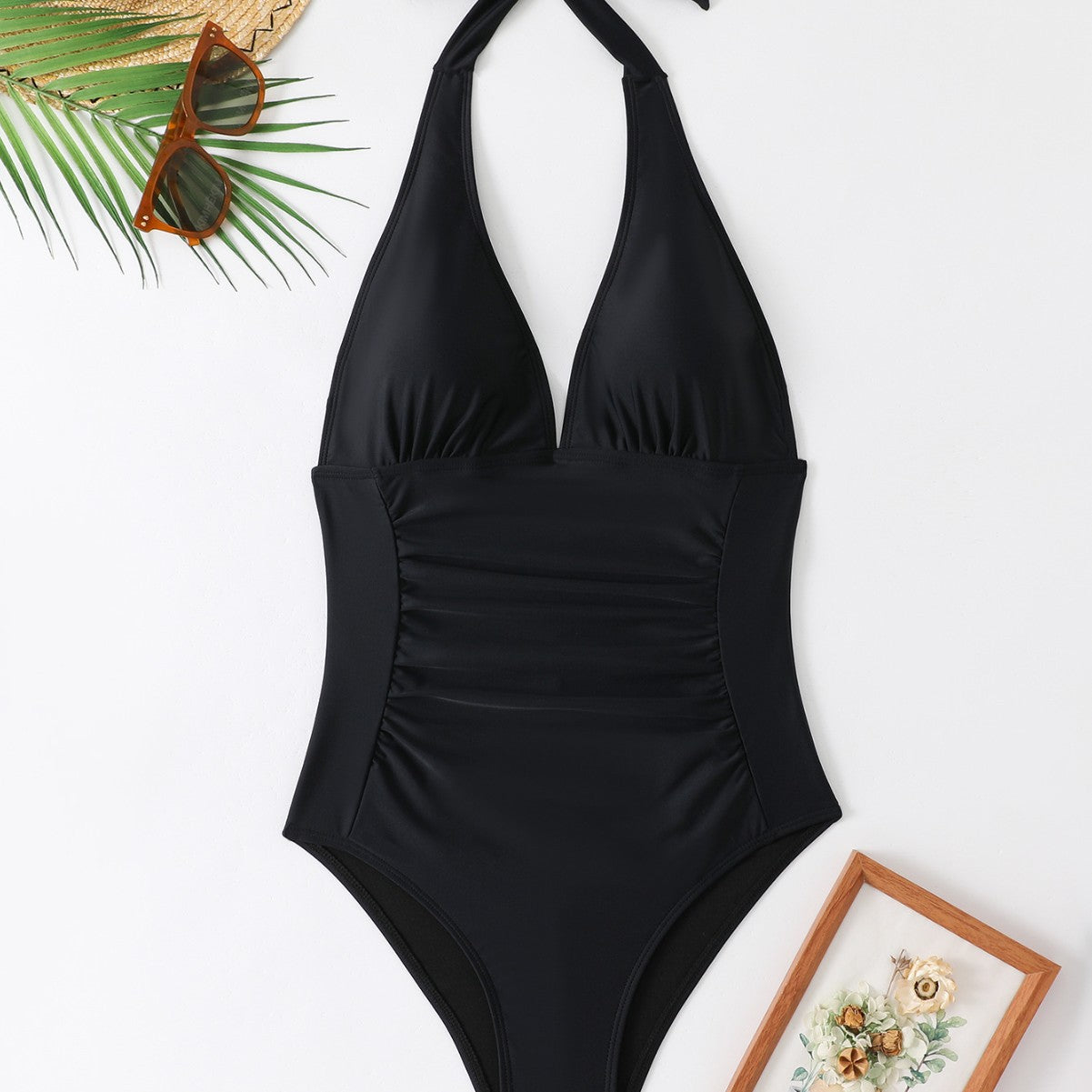 Higher Frequency Sculpting Halter Swimsuit