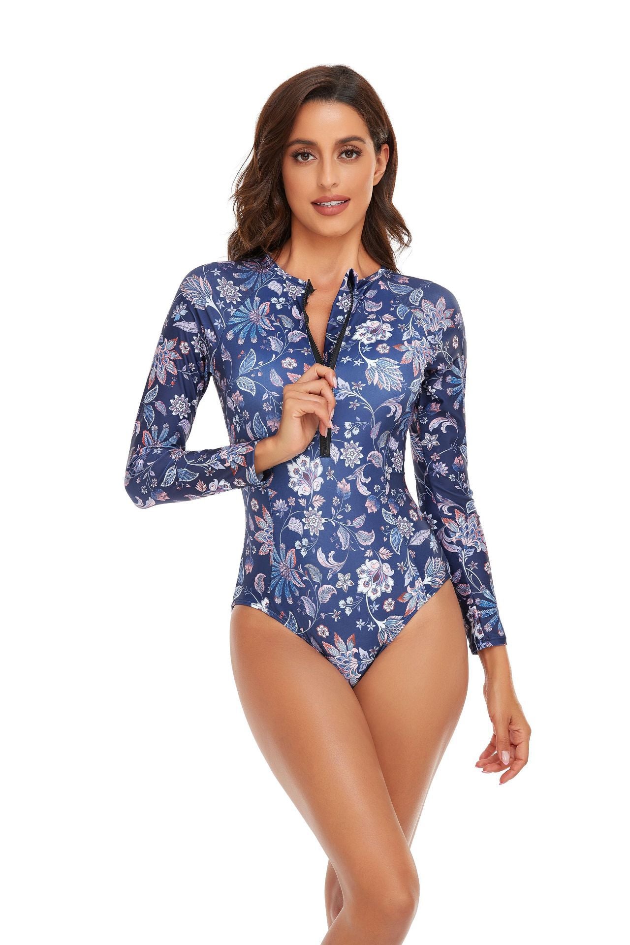 Higher Frequency™ Tropical Luxe Long Sleeve Swimsuit