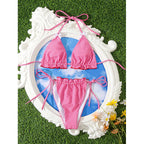 Cherry Kiss Gingham Bikini Set