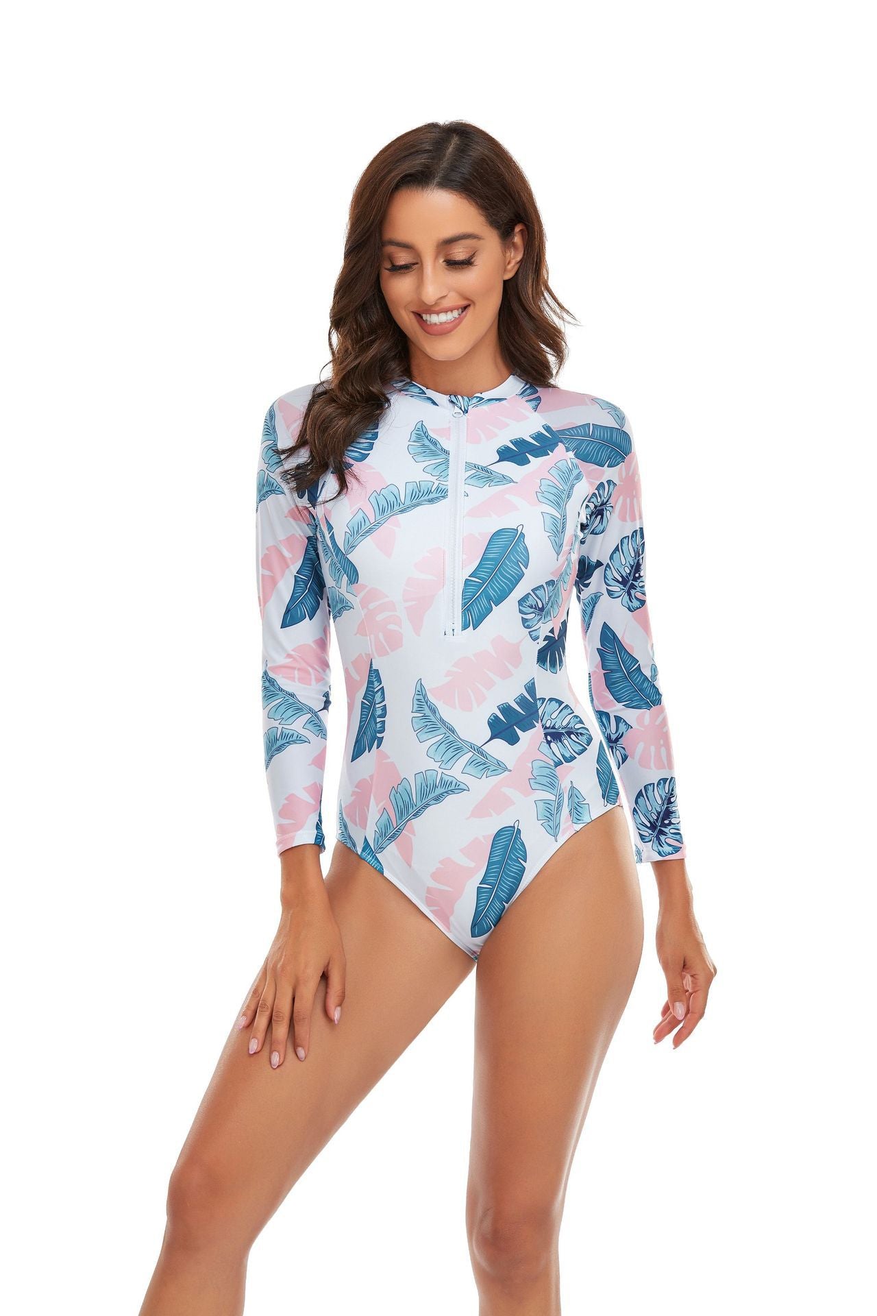 Higher Frequency™ Tropical Luxe Long Sleeve Swimsuit