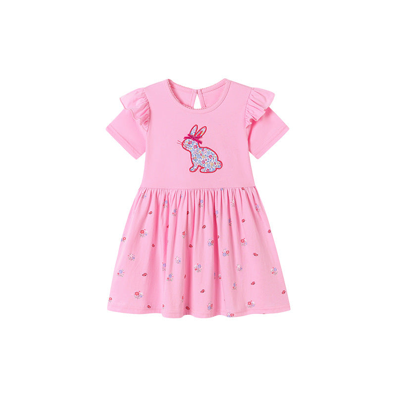 Summer Short Sleeve Girls' Dress