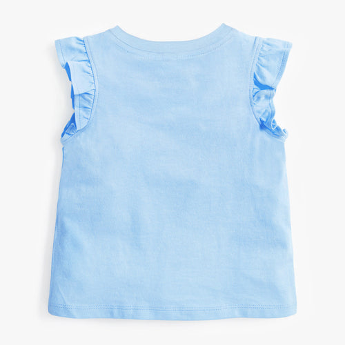 Children's Clothing Summer New Arrival Girls' Knitted Cute Cotton Basic Tee