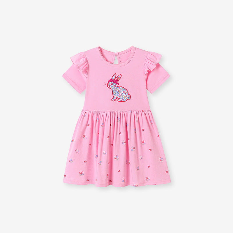 Summer Short Sleeve Girls' Dress