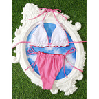 Cherry Kiss Gingham Bikini Set