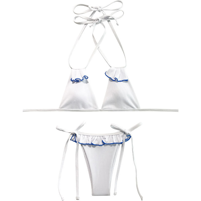 Higher Frequency Miami Ruffle Bikini Set