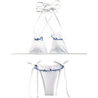 Higher Frequency Miami Ruffle Bikini Set