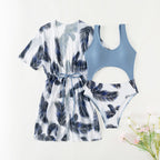 Three-Piece Swimwear Set for Girls, Medium to Large Kids Swimwear
