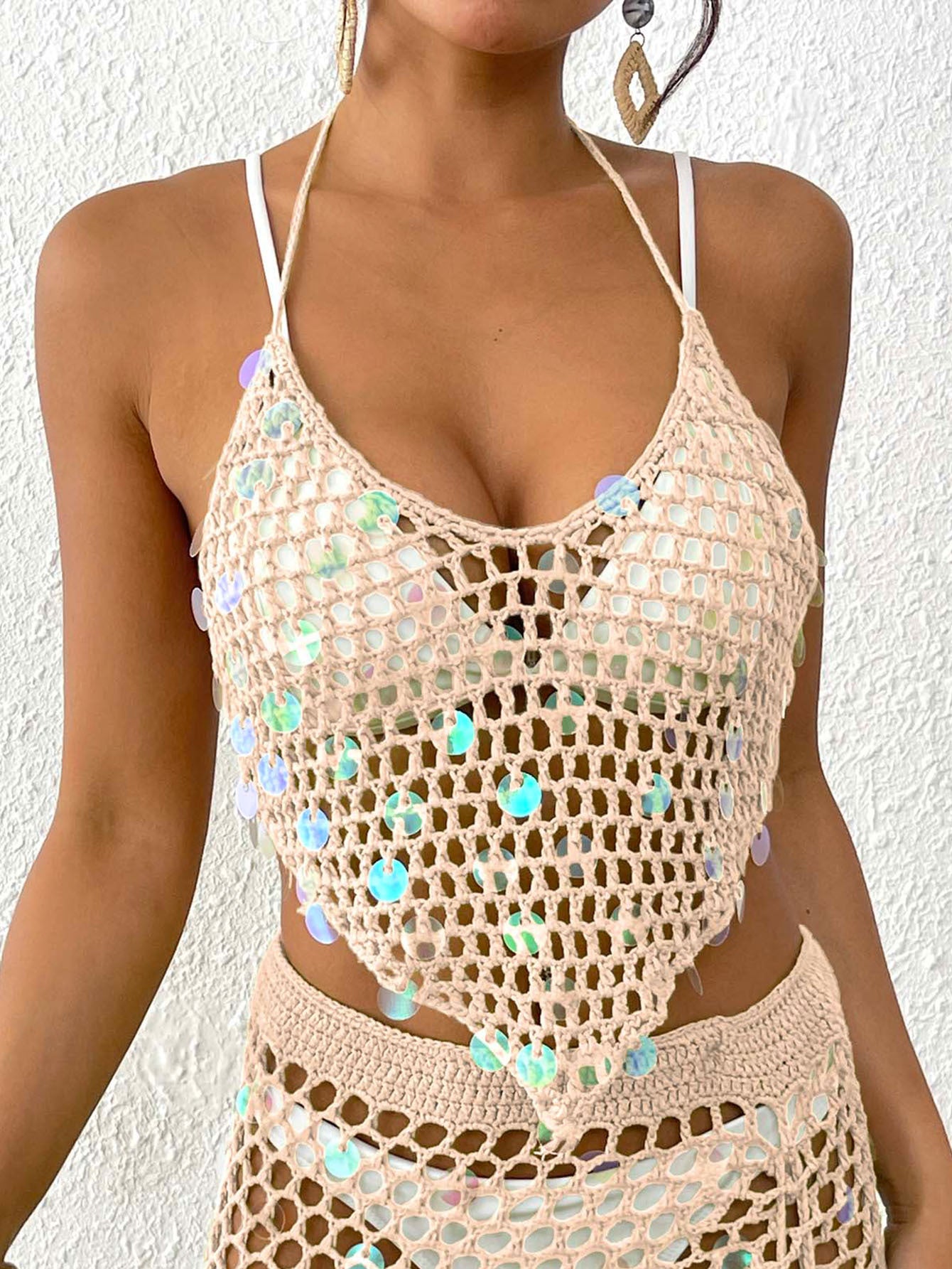 Ladies' Resort Beach Cover-Up, Sexy Bikini Top