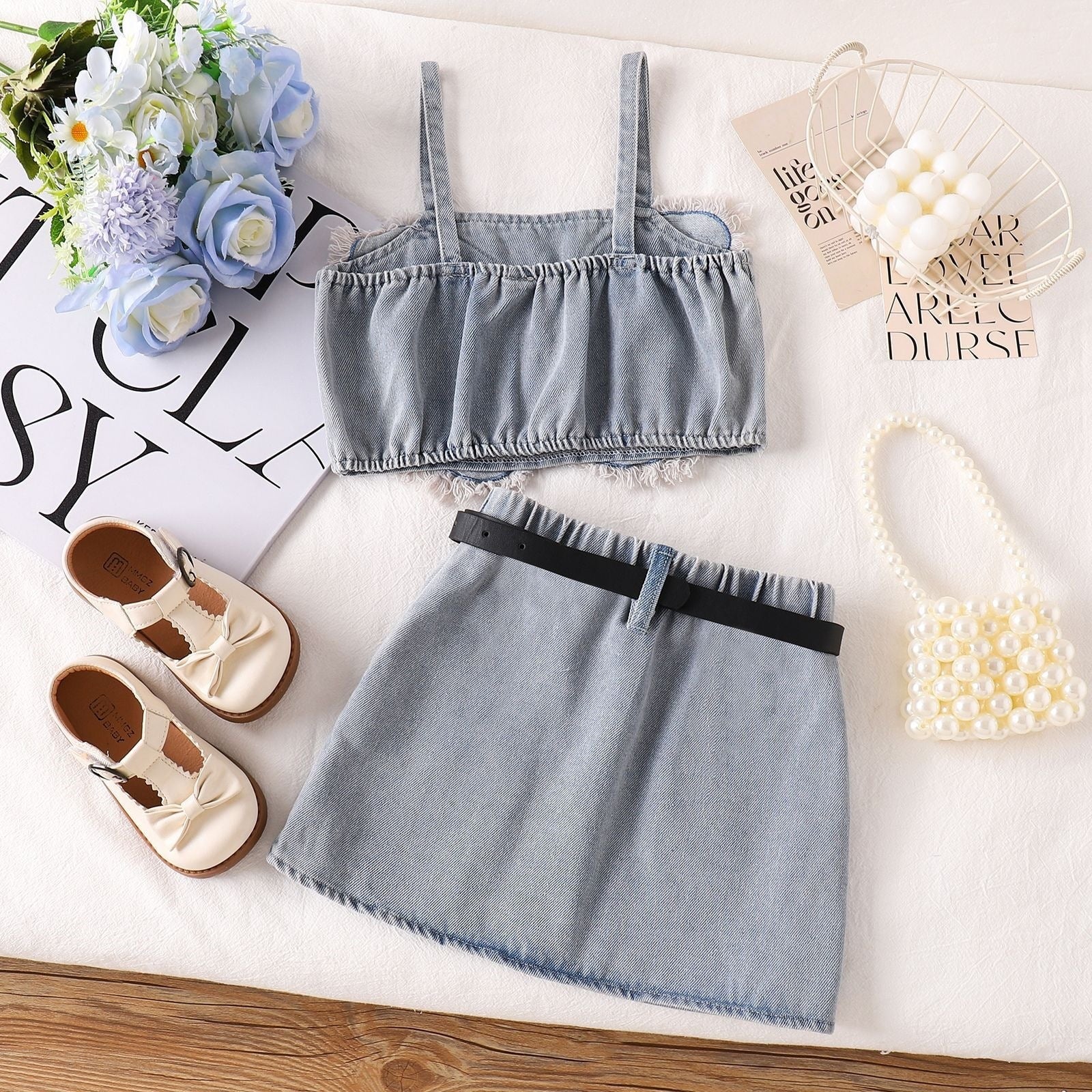 Denim 2 Piece Set
