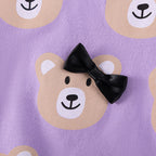 Cute Cartoon Kids Summer Short Sleeve Outfits for Girls, Children's Clothing Set