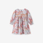 Girls' Autumn Dress, Cute Children's Long Sleeve Cotton Dress